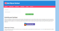 Desktop Screenshot of eskimynetsohbet.org